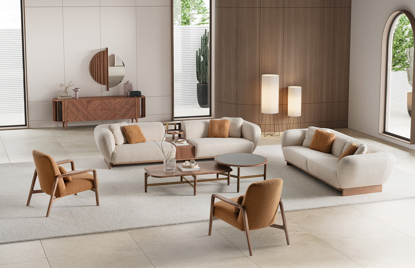 VENDIK SOFA SET (NEW) 4+3+1+1